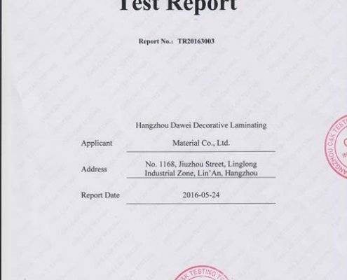 CRS testing for decorative paper 1