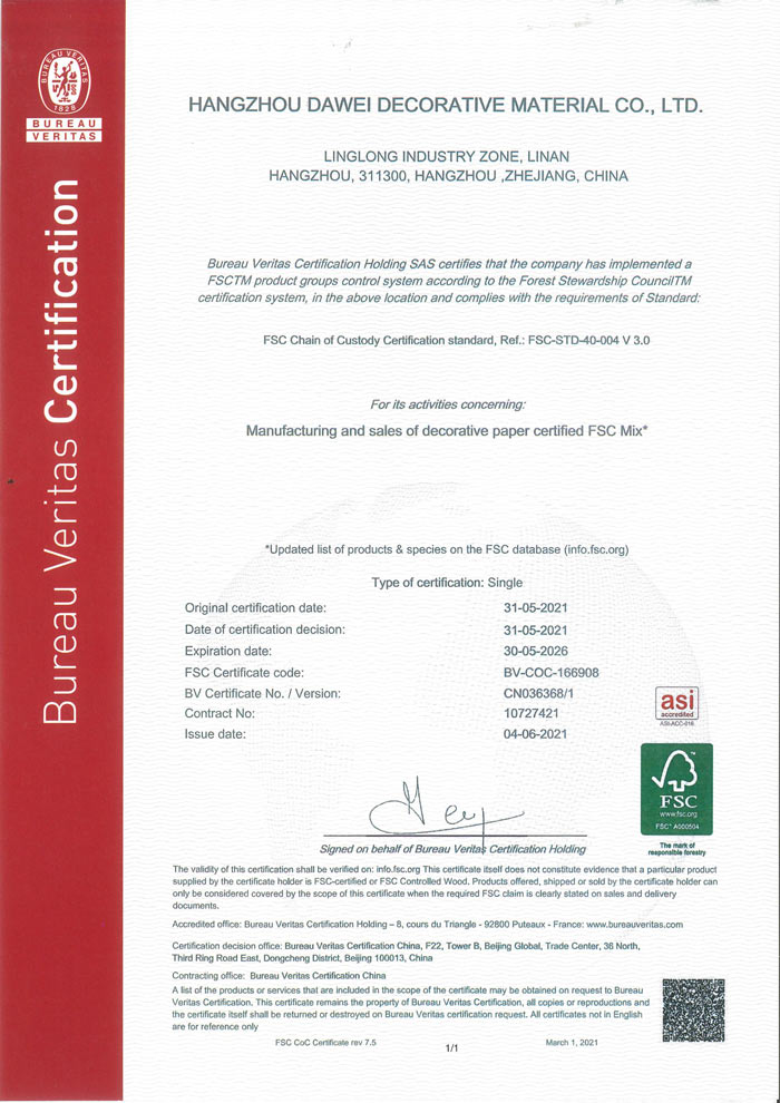 FSC certification