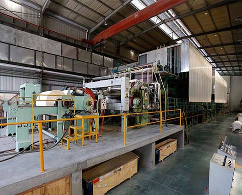 Finish foil paper production line