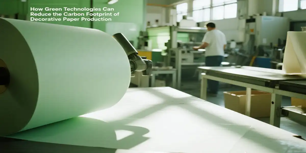 How Green Technologies Can Reduce the Carbon Footprint of Decorative Paper Production