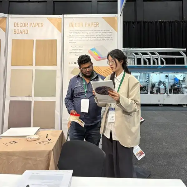 Woodex for Africa 2025 melamine paper customer meeting