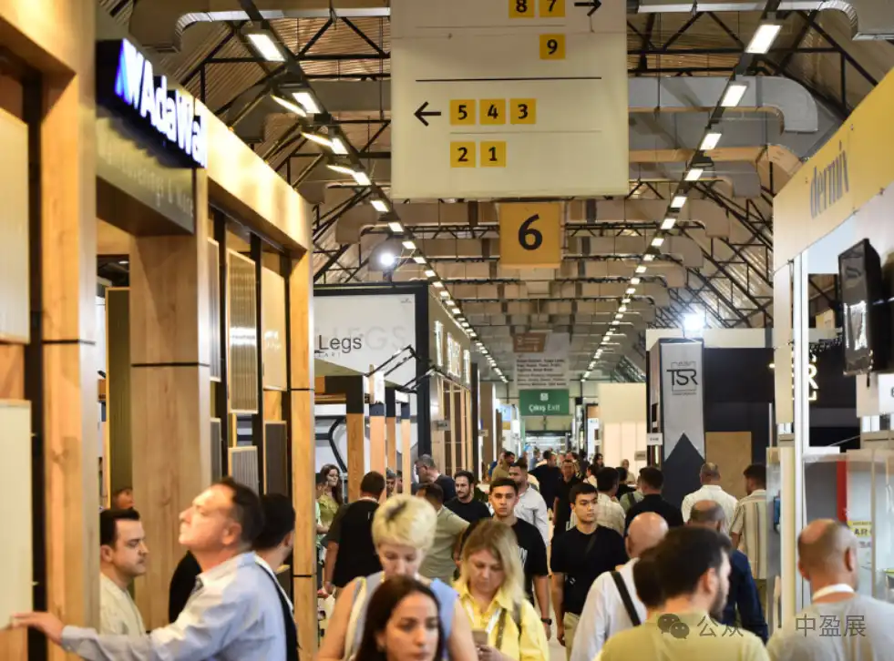 Pictures of people browsing the exhibition