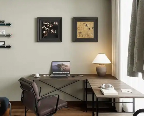 Walnut wood like W2136-15 for desk in the bedroom Walnut wood like W2136-15 for desk in the bedroom