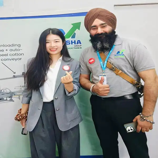 Dawei Nina and Bajingda from Nedisha Group in India Wood 2026